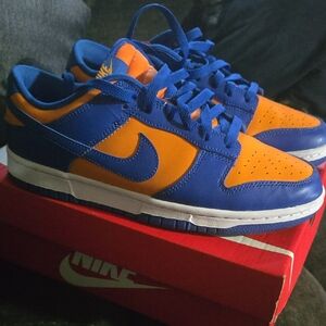 Nike Vibrant Blue and Orange Low-Tops